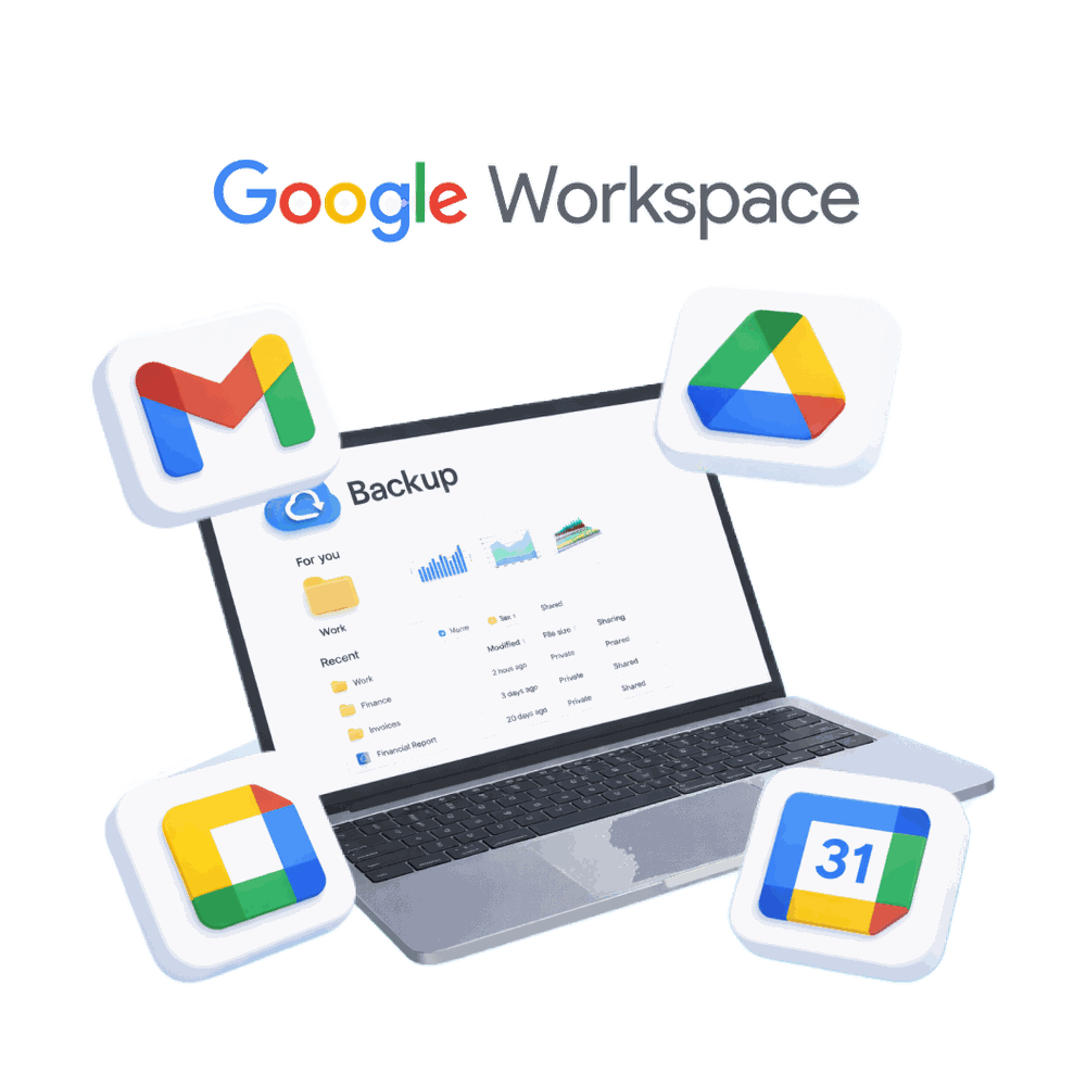 Google Workspace-back-up met Mindtime: Gmail, Drive, Agenda en Contacten